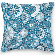 Load image into Gallery viewer, Polyester Pillow Case Square Cushion Cover Throw Pillow Double Sides Ethnic Flower Bohemian Office Sofa Pillows Home Decoration

