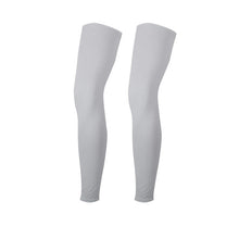 Load image into Gallery viewer, Men Women Ice Silk Lycra Cycling Legwarmers Anti-uv Sunscreen Running Basketball Soccer Sports  High Elasticity Legging Leg sets
