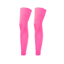 Load image into Gallery viewer, Men Women Ice Silk Lycra Cycling Legwarmers Anti-uv Sunscreen Running Basketball Soccer Sports  High Elasticity Legging Leg sets
