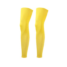 Load image into Gallery viewer, Men Women Ice Silk Lycra Cycling Legwarmers Anti-uv Sunscreen Running Basketball Soccer Sports  High Elasticity Legging Leg sets
