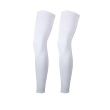 Load image into Gallery viewer, Men Women Ice Silk Lycra Cycling Legwarmers Anti-uv Sunscreen Running Basketball Soccer Sports  High Elasticity Legging Leg sets
