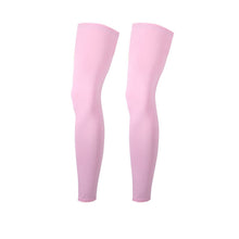 Load image into Gallery viewer, Men Women Ice Silk Lycra Cycling Legwarmers Anti-uv Sunscreen Running Basketball Soccer Sports  High Elasticity Legging Leg sets

