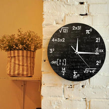 Load image into Gallery viewer, Math Mathematics Clock Graduation Gift Gifts For Kids Math Formulas Icons   Classroom Decor Gift For Teacher
