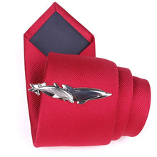Load image into Gallery viewer, Men Alloy Metal Gold Color Tie Clips Clasp Cufflinks Steamship Dolphin Airplane Tie Bar Wedding Party Jewelry Pin
