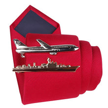 Load image into Gallery viewer, Men Alloy Metal Gold Color Tie Clips Clasp Cufflinks Steamship Dolphin Airplane Tie Bar Wedding Party Jewelry Pin
