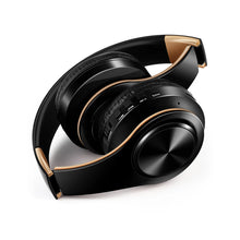 Load image into Gallery viewer, Men Gift Gold Wireless Headphones Bluetooth Earphone Stereo Headset with Build-in MIC with 3.5mm Jack for Xiaomi Samsung IPHONE

