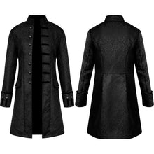Load image into Gallery viewer, Men Steampunk Trench Coat / Shirt  Vintage Prince Overcoat Medieval Renaissance Jacket Victorian Edwardian Cosplay Costume
