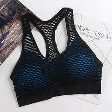 Load image into Gallery viewer, Yoga Bra Mesh Sports Bra Hollow Out Padded Running Vest Women
