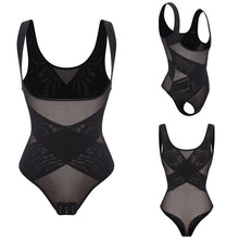Load image into Gallery viewer, Mesh Thongs Bodysuit Shapewear Women Seamless Full Body Shaper Waist Slim Tummy Control Underwear Flat Belly Underbust Corset
