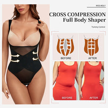 Load image into Gallery viewer, Mesh Thongs Bodysuit Shapewear Women Seamless Full Body Shaper Waist Slim Tummy Control Underwear Flat Belly Underbust Corset
