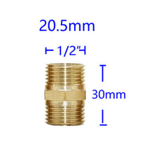 Load image into Gallery viewer, Brass 1/4“ 1/2 3/4 1inch Male Female Thread Connector Elbow Tee Cross Water Splitter Repair Copper Fittings Reducing Connector 1pcs
