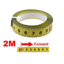 Load image into Gallery viewer, Metric Steel  Miter Track Tape Measure 0.5'' Self Adhesive Scale Ruler Tape 1-5M For Router Table Saw T-Track Woodworking Tools

