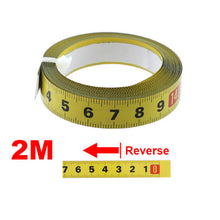 Load image into Gallery viewer, Metric Steel  Miter Track Tape Measure 0.5'' Self Adhesive Scale Ruler Tape 1-5M For Router Table Saw T-Track Woodworking Tools
