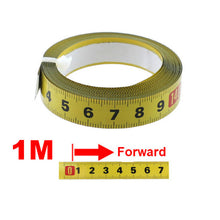 Load image into Gallery viewer, Metric Steel  Miter Track Tape Measure 0.5'' Self Adhesive Scale Ruler Tape 1-5M For Router Table Saw T-Track Woodworking Tools
