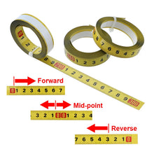 Load image into Gallery viewer, Metric Steel  Miter Track Tape Measure 0.5'' Self Adhesive Scale Ruler Tape 1-5M For Router Table Saw T-Track Woodworking Tools
