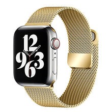 Load image into Gallery viewer, Milanese loop band for Apple watch 7 654 SE 44mm 40mm Metal stainless steel magnetic double section strap for iwatch 3 42mm 38mm
