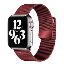 Load image into Gallery viewer, Milanese loop band for Apple watch 7 654 SE 44mm 40mm Metal stainless steel magnetic double section strap for iwatch 3 42mm 38mm
