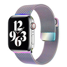 Load image into Gallery viewer, Milanese loop band for Apple watch 7 654 SE 44mm 40mm Metal stainless steel magnetic double section strap for iwatch 3 42mm 38mm
