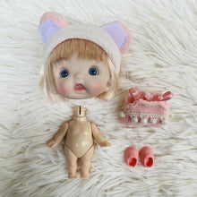 Load image into Gallery viewer, Mini 1/12 Doll Cute Surprised Face Expression Boys Girls OB11 Palm Dolls with Clothes 10cm Doll Girls Gift Toys

