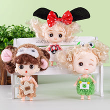 Load image into Gallery viewer, Mini 10CM Doll Cute Face Girl OB11 Brown 12MM Big Eyeballs with Clothes or Only Clothes Toys Gift for Girls
