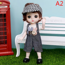 Load image into Gallery viewer, Mini 16cm BJd Doll 13 Movable Joint Girl Doll 3D Big Eyes 1/12 Fashion Princess Doll DIY Dress Up Toy Doll With Clothes Gift
