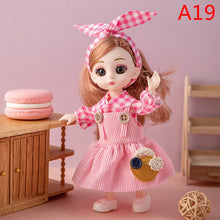 Load image into Gallery viewer, Mini 16cm BJd Doll 13 Movable Joint Girl Doll 3D Big Eyes 1/12 Fashion Princess Doll DIY Dress Up Toy Doll With Clothes Gift
