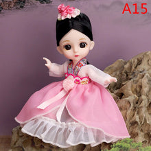 Load image into Gallery viewer, Mini 16cm BJd Doll 13 Movable Joint Girl Doll 3D Big Eyes 1/12 Fashion Princess Doll DIY Dress Up Toy Doll With Clothes Gift
