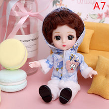 Load image into Gallery viewer, Mini 16cm BJd Doll 13 Movable Joint Girl Doll 3D Big Eyes 1/12 Fashion Princess Doll DIY Dress Up Toy Doll With Clothes Gift
