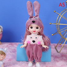 Load image into Gallery viewer, Mini 16cm BJd Doll 13 Movable Joint Girl Doll 3D Big Eyes 1/12 Fashion Princess Doll DIY Dress Up Toy Doll With Clothes Gift
