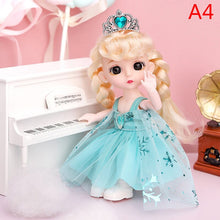 Load image into Gallery viewer, Mini 16cm BJd Doll 13 Movable Joint Girl Doll 3D Big Eyes 1/12 Fashion Princess Doll DIY Dress Up Toy Doll With Clothes Gift
