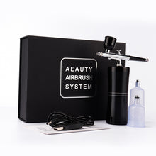 Load image into Gallery viewer, Mini Air Compressor Kit Spray Gun Airbrush For Nail Art Desgin Manicure Tattoo Craft Cake Nail Tool Set Airbrush Painting Inks
