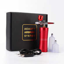 Load image into Gallery viewer, Mini Air Compressor Kit Spray Gun Airbrush For Nail Art Desgin Manicure Tattoo Craft Cake Nail Tool Set Airbrush Painting Inks
