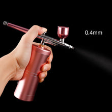 Load image into Gallery viewer, Mini Air Compressor Kit Spray Gun Airbrush For Nail Art Desgin Manicure Tattoo Craft Cake Nail Tool Set Airbrush Painting Inks
