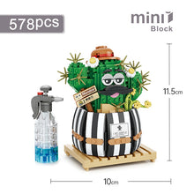 Load image into Gallery viewer, Mini Building Block Flower DIY Creative Bouquet Home Decoration Potted Flower 3D Model Assembled Brick Children's Toy Girl Gift
