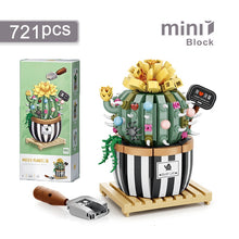 Load image into Gallery viewer, Mini Building Block Flower DIY Creative Bouquet Home Decoration Potted Flower 3D Model Assembled Brick Children's Toy Girl Gift
