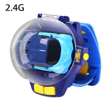 Load image into Gallery viewer, Mini Cartoon RC Small Car Analog Watch Remote Control Cute Infrared Sensing Model Batteryed Toys For Children Gifts
