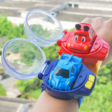 Load image into Gallery viewer, Mini Cartoon RC Small Car Analog Watch Remote Control Cute Infrared Sensing Model Batteryed Toys For Children Gifts
