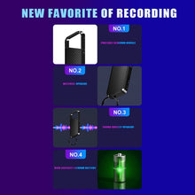 Load image into Gallery viewer, Mini Dictaphone Noise Reduction Smart Audio Recorder 32GB USB Voice Activated Recording Pen Keychain MP3 Digital Voice Recorder
