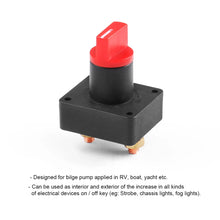 Load image into Gallery viewer, Mini Portable Waterproof Auto Car Truck Boat Camper 12V 100A Battery Isolator Disconnect Cut Off Switch Battery Cut Off Power
