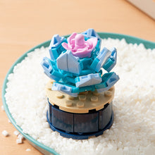 Load image into Gallery viewer, Mini Flower Building Blocks Home Desktop Succulent Potted Ornaments Diy Small Particles Puzzle Assembled Children's Toy Gift
