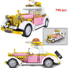 Load image into Gallery viewer, Mini Parts City Outing Bus Compatible Friends Camper Van Camping Car Princess Model Building Blocks Sets Bricks Toys For Girls
