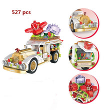 Load image into Gallery viewer, Mini Parts City Outing Bus Compatible Friends Camper Van Camping Car Princess Model Building Blocks Sets Bricks Toys For Girls
