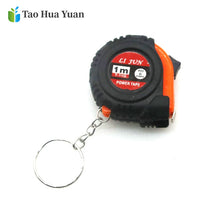 Load image into Gallery viewer, Mini Power Tape Measure Keychain Universal Pull Ruler Metric Tape Measure Retractable 1m Measuring Tape Meter Inch Tailor Tool A
