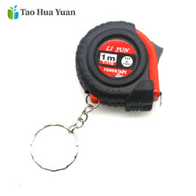 Load image into Gallery viewer, Mini Power Tape Measure Keychain Universal Pull Ruler Metric Tape Measure Retractable 1m Measuring Tape Meter Inch Tailor Tool A
