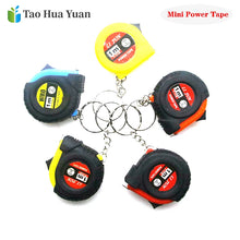 Load image into Gallery viewer, Mini Power Tape Measure Keychain Universal Pull Ruler Metric Tape Measure Retractable 1m Measuring Tape Meter Inch Tailor Tool A
