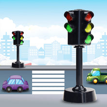 Load image into Gallery viewer, Mini Traffic Signs Road Light Block with Sound LED Children Safety Education Kids Puzzle Traffic Light Toys Boys Girls Gifts
