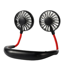 Load image into Gallery viewer, Mini Fan Hands-free Neck Fan Rechargeable Battery Small Portable Sports Fan
