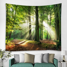 Load image into Gallery viewer, Misty Forest Tree Printed Large Wall Tapestry Cheap Hippie Wall Hanging Bohemian Wall Tapestries Mandala Wall Art Decor
