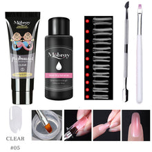 Load image into Gallery viewer, Poly Nail Gel Set 6W LED Lamp Full Manicure Set Quick Extension Nail Kit Gel Building Polygels Set For Nails Tool Kit
