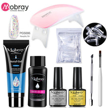 Load image into Gallery viewer, Poly Nail Gel Set 6W LED Lamp Full Manicure Set Quick Extension Nail Kit Gel Building Polygels Set For Nails Tool Kit
